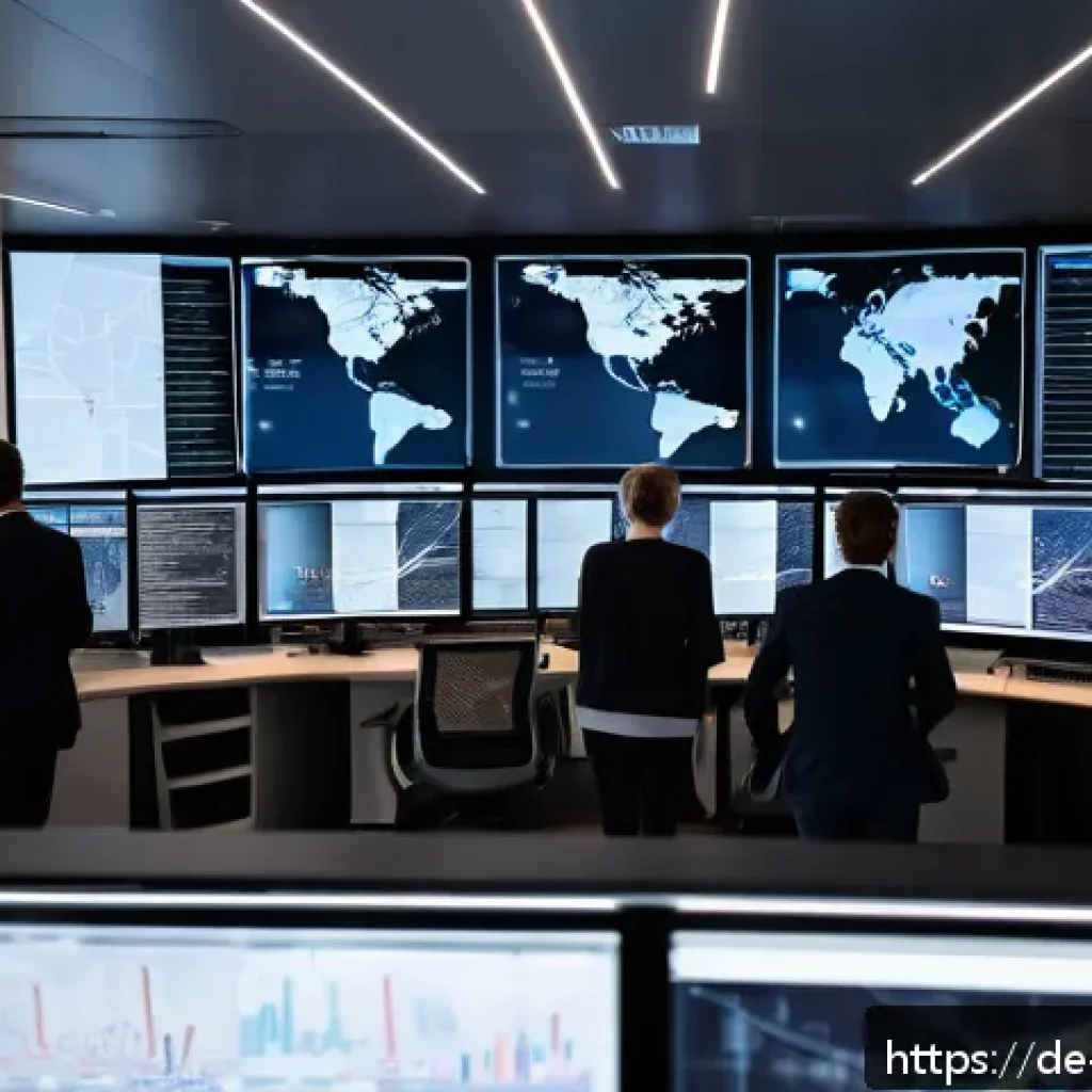 가짜뉴스 판별 기법의 최신 동향 - A modern newsroom setting in Germany, featuring diverse journalists working collaboratively with adv...